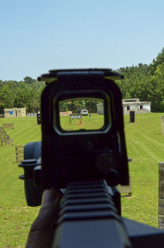 GWOT DOC with an EO TECH pointed down range