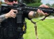 Law enforcement officer shooting the patrol doc ar 15