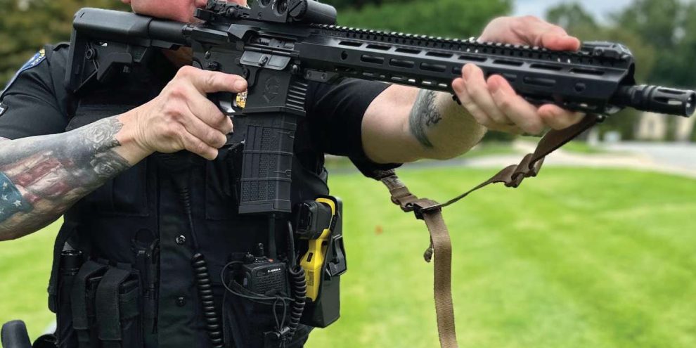 Patrol-Doc-MIL Image Law enforcement officer shooting the patrol doc ar 15